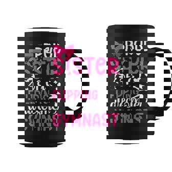 Proud Sister Of A Gymnast Sister Gymnastics Sister Coffee Mug - Monsterry