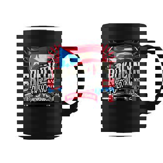 Puerto Rican Brooklyn New York Puerto Rico By K -Adults Black Small Crew Neck Short Sleeve Modern Classic Letter Print 1 Count Coffee Mug | Mazezy