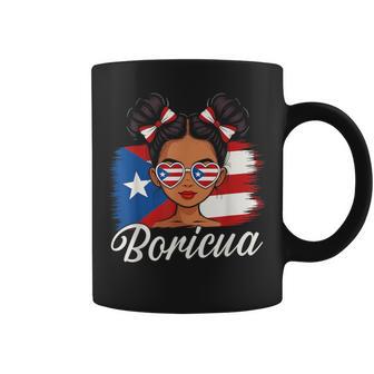 Puerto Rico Hispanic Heritage Messy Bun Puerto Rican Boricua Coffee Mug - Monsterry