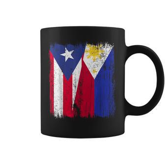 Puerto Rico Philippines Half Flag Puerto Rican Filipino Coffee Mug - Thegiftio UK