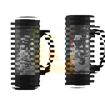 Pug Dog Eating Pizza Pug Meme Coffee Mug - Monsterry