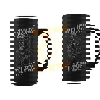 Pullin Wire Til I Retire Electrician Skeleton Coffee Mug - Monsterry