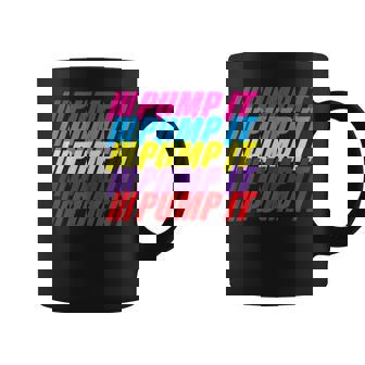 Pump It Gym Daying Entrenamiento Flexing Hinchado Músculo In Mangas Taza de café - Regaloses