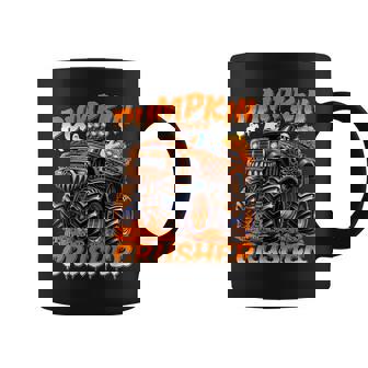 Pumpkin Crusher Monster Truck Ghosts Halloween For Boys Coffee Mug | Mazezy
