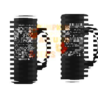 Pumpkin Spice Autumn Leaves Ieps Sped Teacher Fall Coffee Mug - Seseable