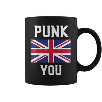 Punk Rock Retro British Flag Punk You Indie Grungetyle Taza de café - Regaloses