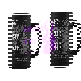 Purple Ribbon Daughter Chiari Malformation Awareness Small Black Coffee Mug - Thegiftio