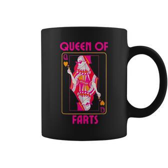 Queen Of Farts Embarrassing Joke Adult Humor Coffee Mug - Thegiftio UK