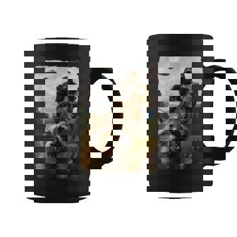 Raccoon Bigfoot T-Rex Ufo Selfie Coffee Mug | Seseable FR