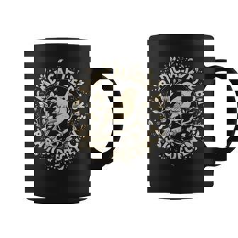 Radicalized By Basic Decency Floral Feminist Progressive Coffee Mug | Seseable CA