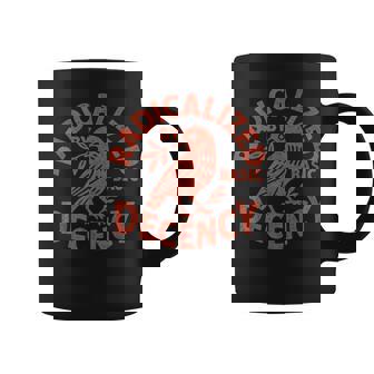 Radicalized By Basic Decency Peace Dove Equality Coffee Mug - Monsterry