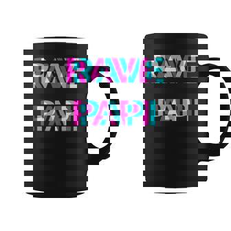 Rave Papi Techno EDM Music Festival Father Dad Raver Tank Top Coffee Mug | Mazezy