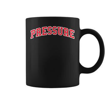 Red & White Pressure Red & White Color Graphic Coffee Mug - Thegiftio UK