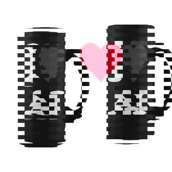 Red Heart I Love Ai コーヒーマグ - Kawaiitshirt