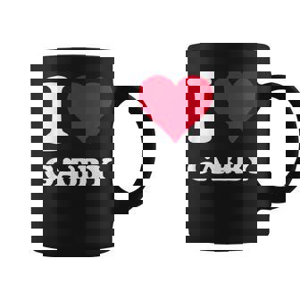 Red Heart I Love Gabby Coffee Mug - Monsterry