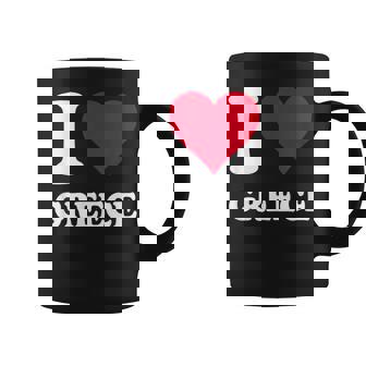 Red Heart I Love Greece Coffee Mug | Mazezy