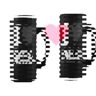 Red Heart I Love Mia Coffee Mug - Thegiftio