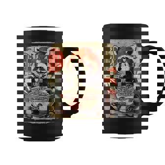 Red Panda Ramen Bowl Japanese Anime Kawaii Food Graphic Coffee Mug | Mazezy