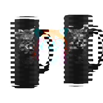 Red Panda サングラスアートワーク コーヒーマグ - Kawaiitshirt
