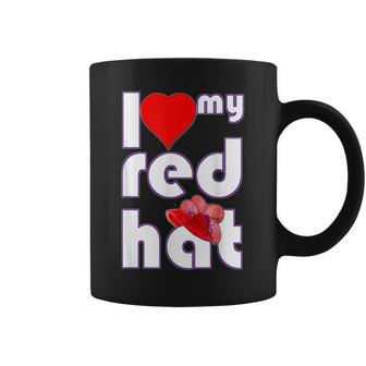 Regalo De Red Hat I Love My Red Hat Taza de café - Regaloses
