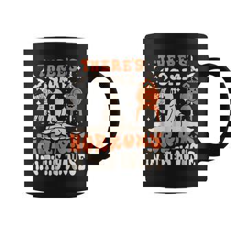 There's Some Horrors In This House Ghost Pumpkin Halloween Coffee Mug - Thegiftio