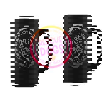 Rescatado Perro Pata Animal Refugio Trabajador Rescate Perro Papá Taza de café - Regaloses