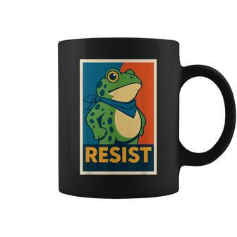 Resist Frog Protest – Symbol Of Resistance Coffee Mug - Monsterry