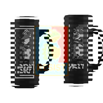 Resist Portland Frog I Stand With Frog Protest Coffee Mug | Mazezy