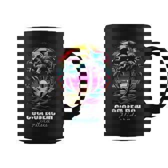 Retro Cocoa Beach Florida Sunset Vintage Vacation Souvenir Coffee Mug - Thegiftio