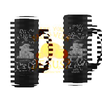 Retro Fall Religious Bible Matthew Are You Fall-O-Ween Jesus Coffee Mug - Thegiftio