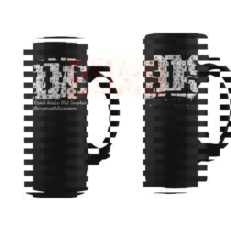 Retro Floral Rdms Registered Diagnostic Medical Sonographer Coffee Mug | Seseable FR