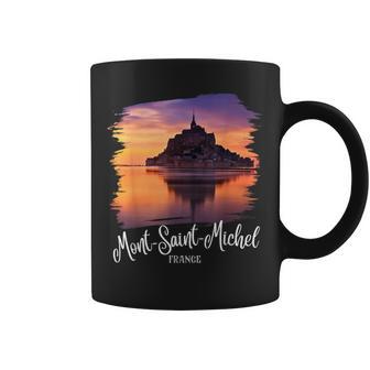 Retro France Souvenir Mont Saint Michel Coffee Mug | Mazezy