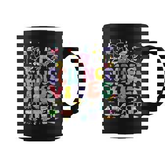 Retro Groovy Science Vibe Scientist Teacher Nerd Geek Coffee Mug - Monsterry
