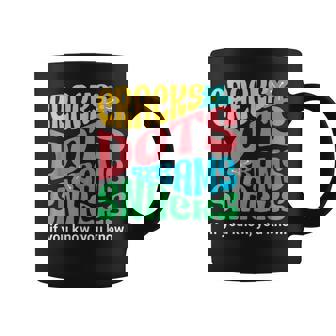 Retro Mahjong Cracks Dots Bams Snacks Groovy Floral Coffee Mug - Monsterry