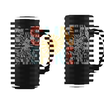 Retro Sunshine Hello Summer Vacation Sunshine Beach Vacation Coffee Mug | Seseable FR