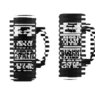 Retro This Is My Superhero Costume Lazy Costume Mask Coffee Mug | Mazezy