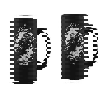 Retro Support Your Local Murder Crow Dark Coffee Mug | Seseable CA