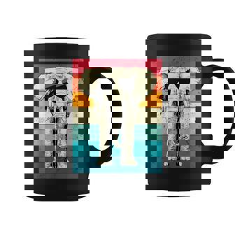 Retro Vintage Elephant With Sunglasses Wild Animal Lovers Coffee Mug | Mazezy