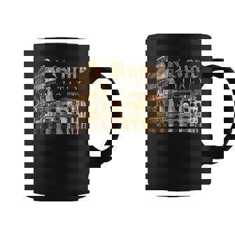Retro Vintage Roma Italia Colosseum Souvenirs Rome Italy Coffee Mug | Mazezy