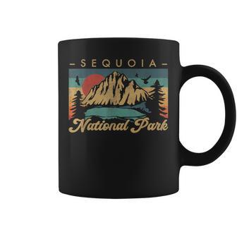 Retro Vintage Graphic Sequoia National Park Coffee Mug | Mazezy