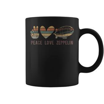 Retro Zeppelin 70S Dirigible Blimp Airship Zepelin Zepplin Coffee Mug - Thegiftio UK