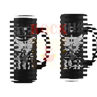 Rock And Roll Guitare Électriqueintage Cadeau Pour Amateur De Musique Tasse - Cadeauxyz