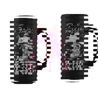 Rodeo Big Sister Pink Boots Coquette Cowgirl Birthday Party Coffee Mug - Monsterry