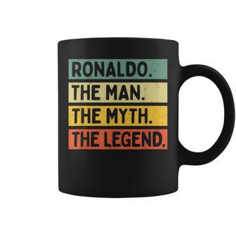 Ronaldo The Man The Myth The Legend Personalized Quote Coffee Mug - Thegiftio UK