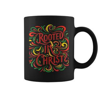 Rooted In Christ Black History African American Christian Coffee Mug - Thegiftio