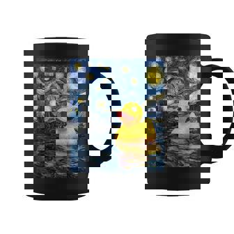 Rubber Duck Duckie Ducky Van Gogh Style Starry Night Coffee Mug | Seseable FR