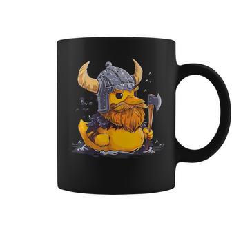 Rubber Duck Viking Duck Rubber Duckling Viking Helmet Coffee Mug - Thegiftio UK