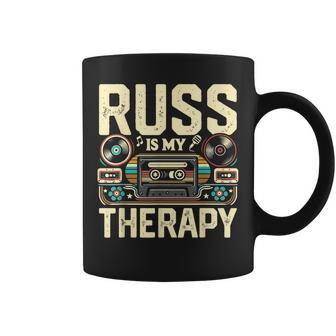 Russ Is My Therapy Name Russ' Coffee Mug - Thegiftio UK
