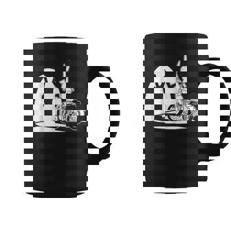 Salut Motard Humour Ombre Chinoise Lapin Main Motointage Tasse - Cadeauxyz