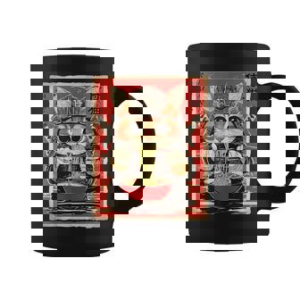 Samouraï Ninja Japonais Mangeant Des Ramen Tasse - Cadeauxyz